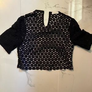 Crocheted crop top